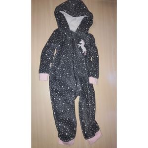 Hudson baby fleece unicorn jumpsuit 2t